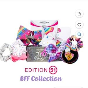 JoJo Siwa BFF Collection Hair Set - Pink, White, Silver New